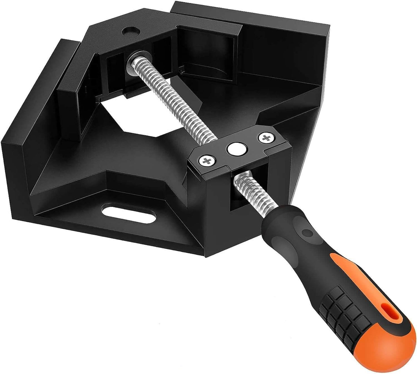 Single Handle 90 Degree Right Angle Clamp - Adjustable Aluminium Alloy Quick Grip Corner Clip Clamp Tool for Woodworking, Welding, Photo Frame and Other Projects