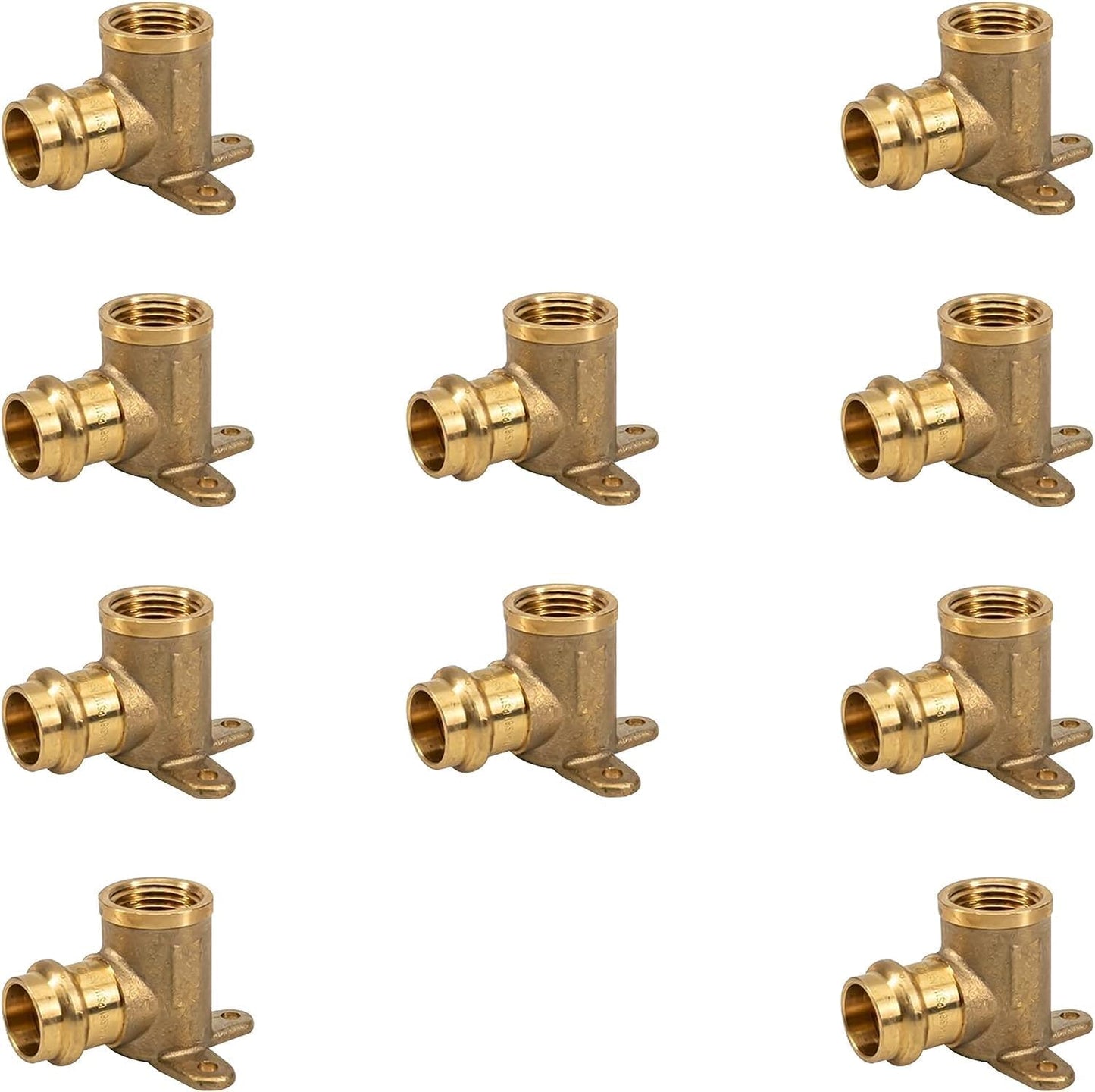 ProPress Drop Ear Elbow - Pex 1/2" x 1/2" Female NPT Drop-ear Elbow -Copper Pro press Fitting - Copper Drop Ear Elbow - Solution for Quick Plumbing Installations