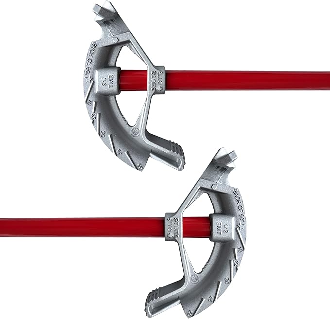 EMT Bender - Hand Bender with Head and Steel Handle - Aluminum Conduit Bender Full Assembly - Conduit Metal Pipe Bender with handle