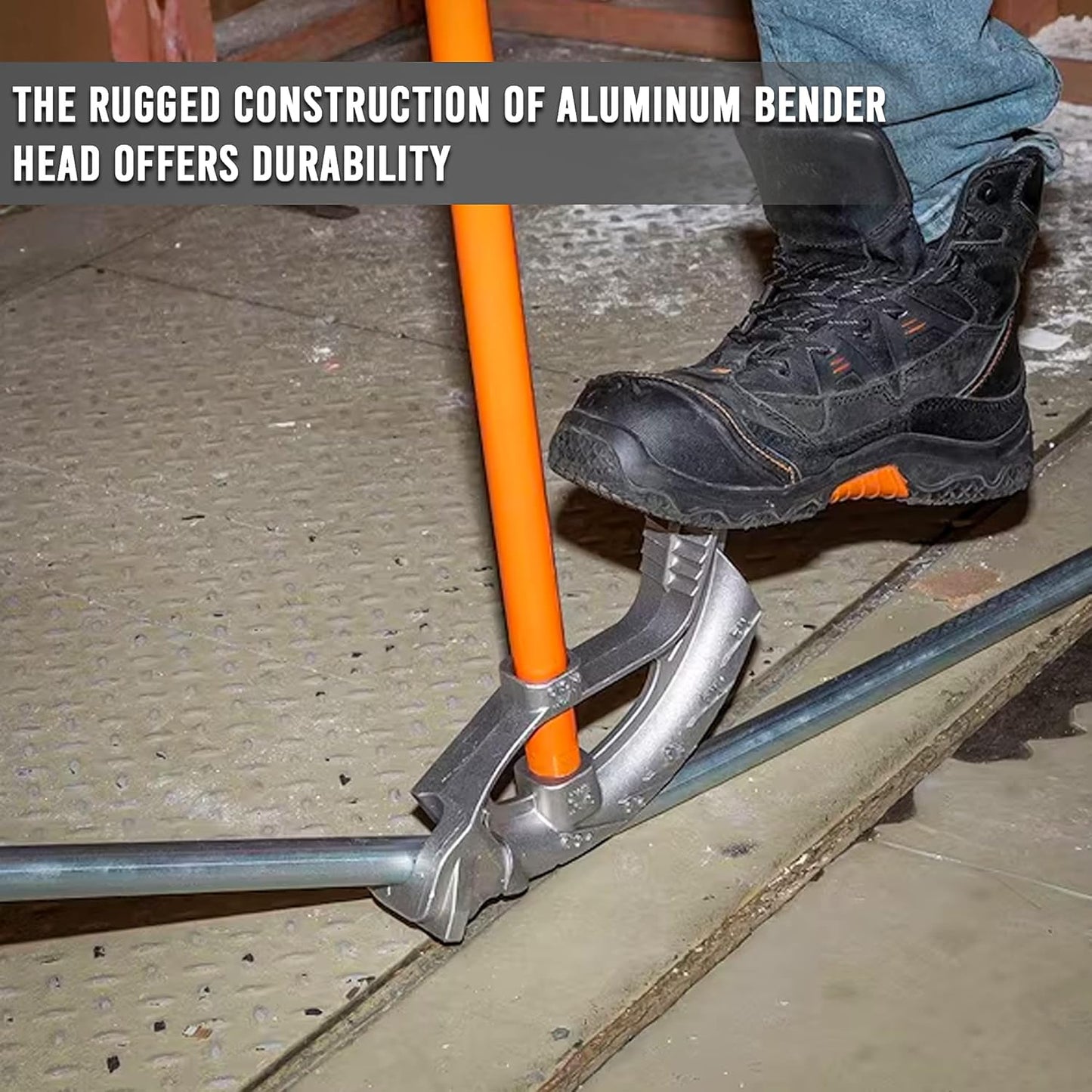 EMT Bender - Hand Bender with Head - Aluminum Conduit Bender Full Assembly - Conduit Metal Pipe Bender without handle