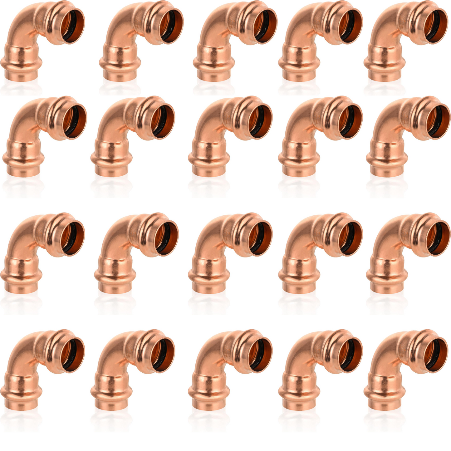 1" - 1/2" - 3/4" 90 Degree Elbow Copper Fitting - Copper Elbow Cpvc Pipe Fitting - Copper Elbow Pipe - 90 Degree Copper Elbow Pipe For Plumbing & Heating Systems