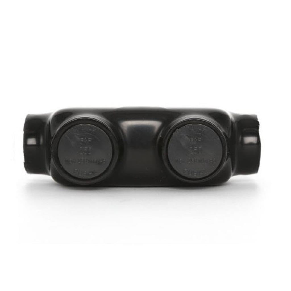 Insulated Connector 2 Ports Wire Connectors 2/0-6AWG Wide Polaris Connector 3/16" Aluminum and Copper Insulated Wire Split Bolt Connector Pre-Filled with Oxide Inhibiting Compound