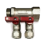3/4" Plumbing PEX Manifolds w/ 1/2" Pex Ball Valves - Radiant Heat Manifold