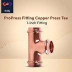 1" - 1/2" - 3/4" - ProPress Fitting Copper Press Tee - Zero Lead Pro Press Copper Plumbing Pipe Fitting Connection Tool for Commercial and Residential Use