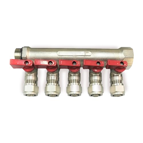 3/4" Plumbing PEX Manifolds w/ 1/2" Pex Ball Valves - Radiant Heat Manifold