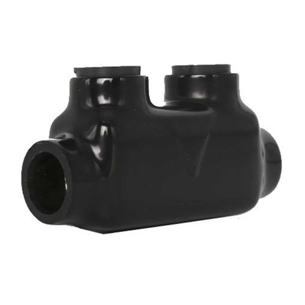 Insulated Connector 2 Ports Wire Connectors 2/0-6AWG Wide Polaris Connector 3/16" Aluminum and Copper Insulated Wire Split Bolt Connector Pre-Filled with Oxide Inhibiting Compound