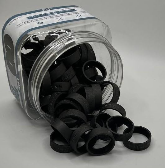 Pex Crimp Rings 3/4" Pipe Fitting For Pex Pipe Tube System - Black Oxidized Surface Treatments - 50 PCS