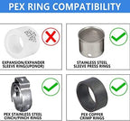 Pex 1/2" x 1/2" NPT Male Adapter Brass Crimp Fitting (Pack of 10)