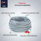 12/2 - 12/3 - Solid Metal Clad Cable with Ground Wire - MC Aluminium Armor and Stranded Copper Conductor