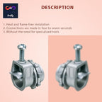 3/8" Flexible Metal Conduit (FMC) Saddle Connectors Flex Saddle Box Connector, for AC MC NM 3/8" Lock Saddle Connector Conduit Fitting