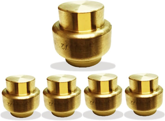 3/4" - 1/2" - Push Fit End Cap - Push Cap to Connect Plumbing Fitting Push Cap - Push to Connect Plumbing Fitting