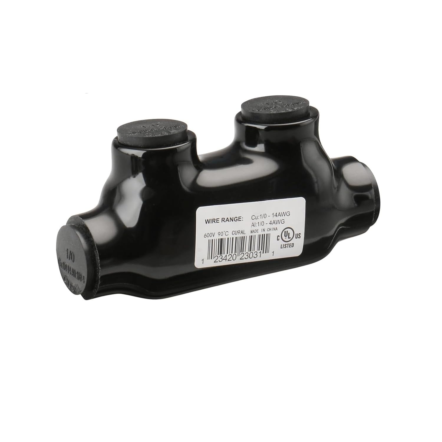 Insulated Splice Connector Multi-Tap Wire Connectors 1/0-14AWG Wide Polaris Connector 3/16" Aluminum and Copper Insulated Wire Split Bolt Connector Pre-Filled with Oxide Inhibiting Compound