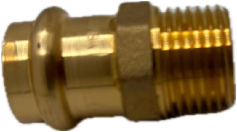 1/2" - 3/4" ProPress Fittings - Male Adapter - Press Brass Adapter Fittings Male NPT Adapter - Connection for Residential, Commercial