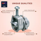 3/8" Flexible Metal Conduit (FMC) Saddle Connectors Flex Saddle Box Connector, for AC MC NM 3/8" Lock Saddle Connector Conduit Fitting