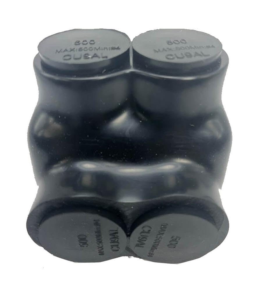 Insulated in-Line Connector 2 Ports Wire Connectors 2/0-6AWG Wide Polaris Connector 3/16" Aluminum and Copper Insulated Wire Split Bolt Connector Pre-Filled with Oxide Inhibiting Compound