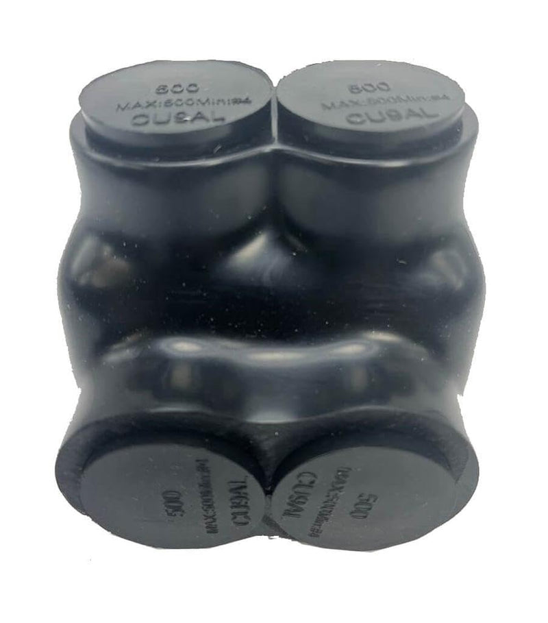 Insulated in-Line Connector 2 Ports Wire Connectors 2/0-6AWG Wide Polaris Connector 3/16" Aluminum and Copper Insulated Wire Split Bolt Connector Pre-Filled with Oxide Inhibiting Compound