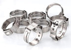 Stainless Steel Cinch Clamps Crimp Rings - 1/2" Pinch Clamps For Pex Tubing Pipe Fitting Connections - 100 PCS