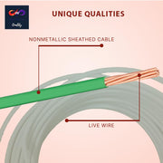 6 AWG THHN Wire 6 Gauge Stranded Copper Wire Rated up to 600V THWN-2 Building Wire 19-Stranded Nylon Jacket for Residential, CNC, Ground, Industrial (100FT Green)