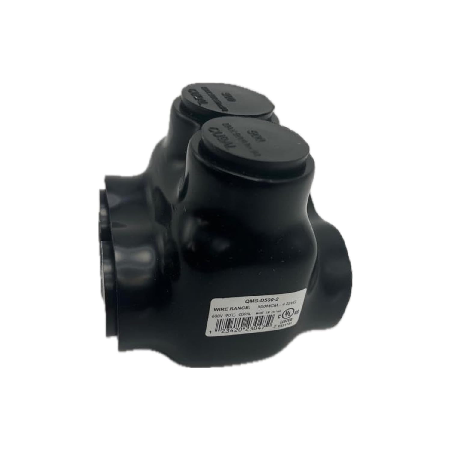 Insulated in-Line Connector 2 Ports Wire Connectors 2/0-6AWG Wide Polaris Connector 3/16" Aluminum and Copper Insulated Wire Split Bolt Connector Pre-Filled with Oxide Inhibiting Compound
