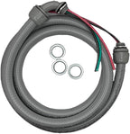 1/2" x 3/4" AC Whip Electrical Conduit Kit - 1/2" x 3/4" - Flexible Non-Metallic Liquid Tight - 10 Gauge Wires - Flexible Electrical Conduit - 90 Degree Connector