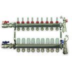 2 - 12 Loop Radiant PEX Plumbing Manifold - 1" 304 Stainless Steel Radiant Floor Heating Manifold
