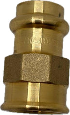ProPress Fittings 1/2" - 3/4" Female Adapter - Press Brass Adapter Fittings 1/2" x 1/2" - 3/4" x 3/4" Female NPT Adapter - Connection for Residential, Commercial