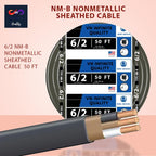 6/2 NM-B Non-Metallic Residential Indoor Wire Nonmetallic with Ground Sheathed Cable