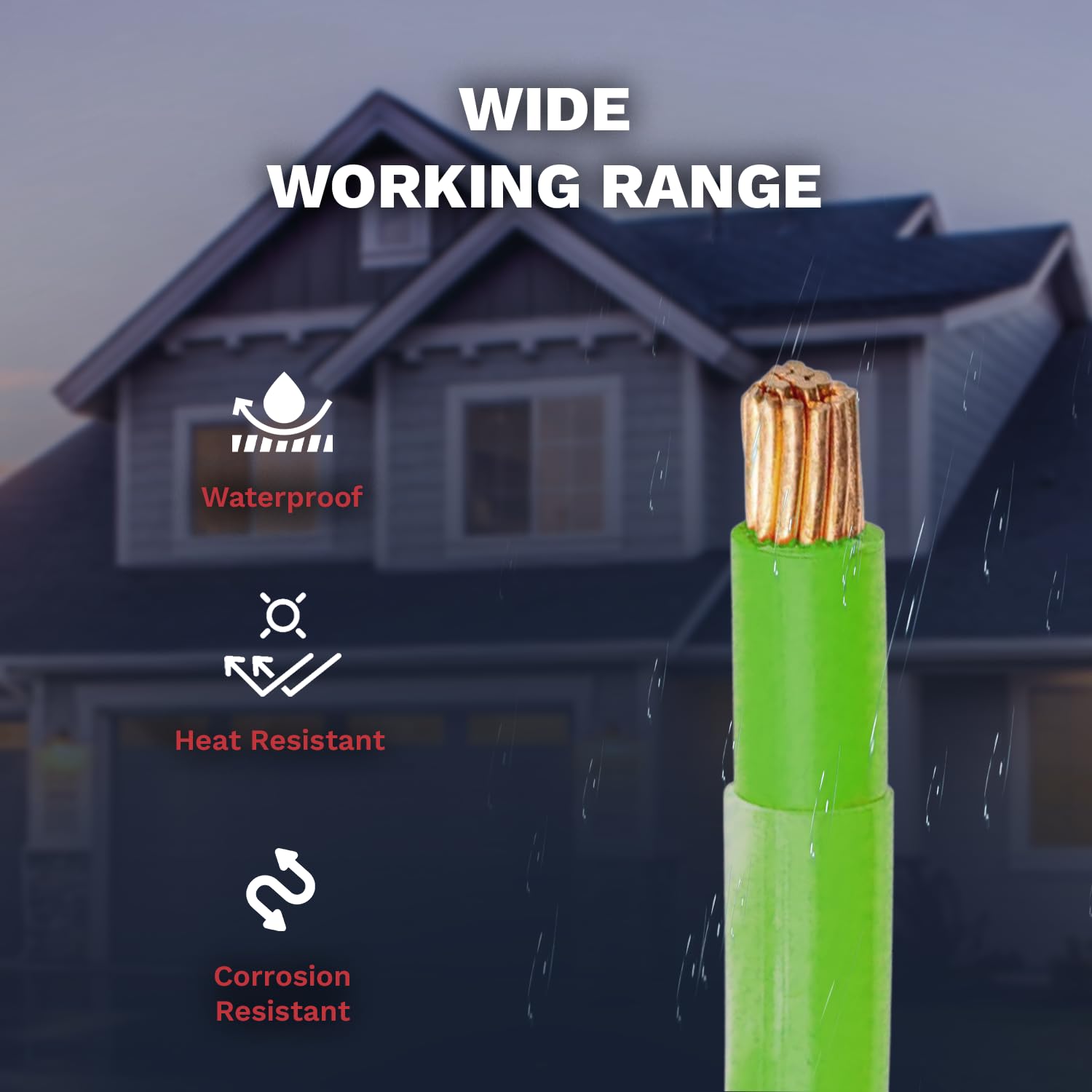 12AWG THHN Wire 12 Gauge 100 FT OFC Copper Electrical Stranded Copper Conductor 600V Building Wire with PVC Nylon Insulation Green 100 ft