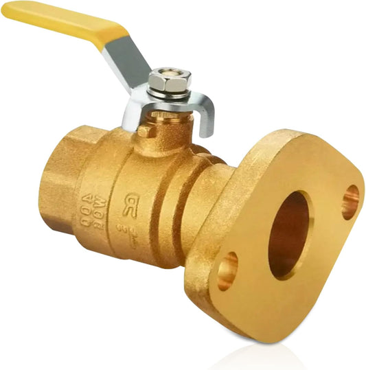 3/4" Full Port Ball Valve with Flange - Brass Ball Valve with Flange - Full Port Ball Valve - SWT