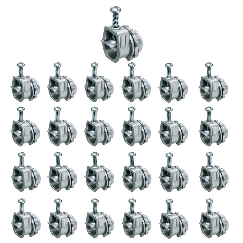 3/8" Flexible Metal Conduit (FMC) Saddle Connectors Flex Saddle Box Connector, for AC MC NM 3/8" Lock Saddle Connector Conduit Fitting