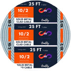 MC Cable 10/2 - Metal Clad - Aluminium Armor Solid Copper Conductor - Cable for Indoor