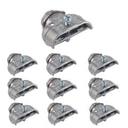 3/8" Flexible Metal Conduit Duplex Connector FMC 3/8" 90 Degree Flex Duplex Box Connector for Flexible Metallic Conduit, AC, MC, or NM Sheathed Cable