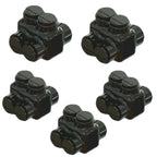 Insulated Splice Connector 2 Ports Wire Connectors 3/0-6AWG Wide Polaris Connector 7/32" Aluminum and Copper Insulated Wire Split Bolt Connector Pre-Filled with Oxide Inhibiting Compound