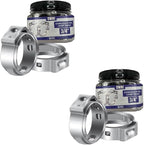Stainless Steel Cinch Clamps Crimp Rings - 3/4" Pinch Clamps For Pex Tubing Pipe Fitting Connections - 50 PCS