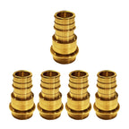 1/2" - 3/4" PEX Expansion Press Coupling Brass Adapter - for Copper and PEX Pipe Connection - Durable 1/2" - 3/4" Press X 1/2" - 3/4" Crimp Fittings for Seamless Installation
