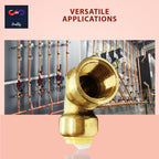 1/2" x 1/2" - 3/4" x 3/4 Push-fit Female Elbow - FNPT Female Threaded Elbow Fittings - Push to Connect Pex CPVC