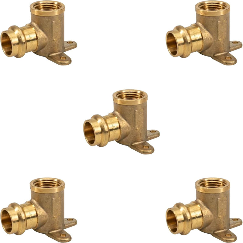 ProPress Drop Ear Elbow - Pex 1/2" x 1/2" Female NPT Drop-ear Elbow -Copper Pro press Fitting - Copper Drop Ear Elbow - Solution for Quick Plumbing Installations