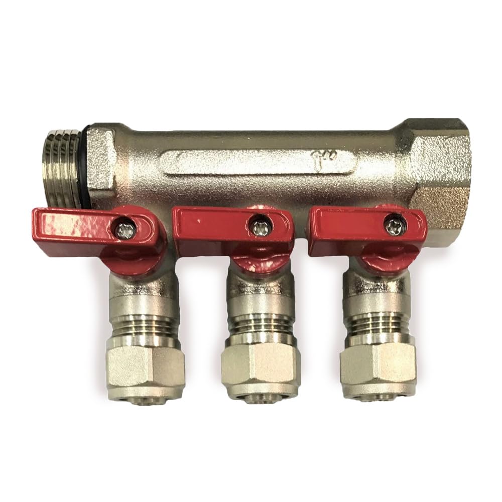 3/4" Plumbing PEX Manifolds w/ 1/2" Pex Ball Valves - Radiant Heat Manifold