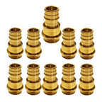 1/2" - 3/4" PEX Expansion Press Coupling Brass Adapter - for Copper and PEX Pipe Connection - Durable 1/2" - 3/4" Press X 1/2" - 3/4" Crimp Fittings for Seamless Installation