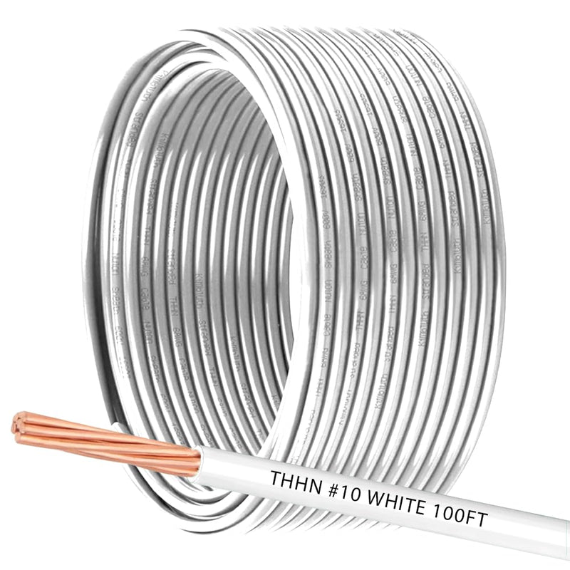 6 AWG THHN Wire 6 Gauge Stranded Copper Wire Rated up to 600V THWN-2 Building Wire 19-Stranded Nylon Jacket for Residential, CNC, Ground, Industrial (100FT Green)