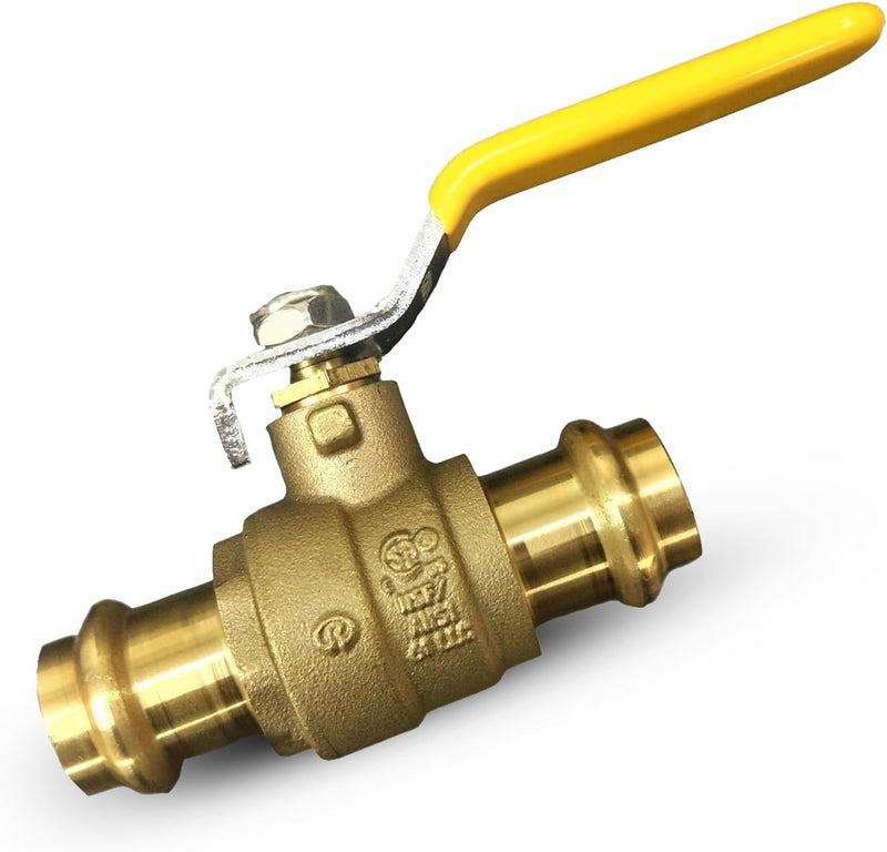 1" - 1/2" - 3/4" - 1  1/4" - 1  1/2" - ProPress Brass Ball Valve - Press Ball Valve with EPDM O-ring - Premium Press Ball Valve