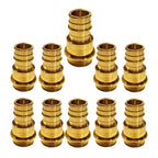 1/2" - 3/4" PEX Expansion Press Coupling Brass Adapter - for Copper and PEX Pipe Connection - Durable 1/2" - 3/4" Press X 1/2" - 3/4" Crimp Fittings for Seamless Installation