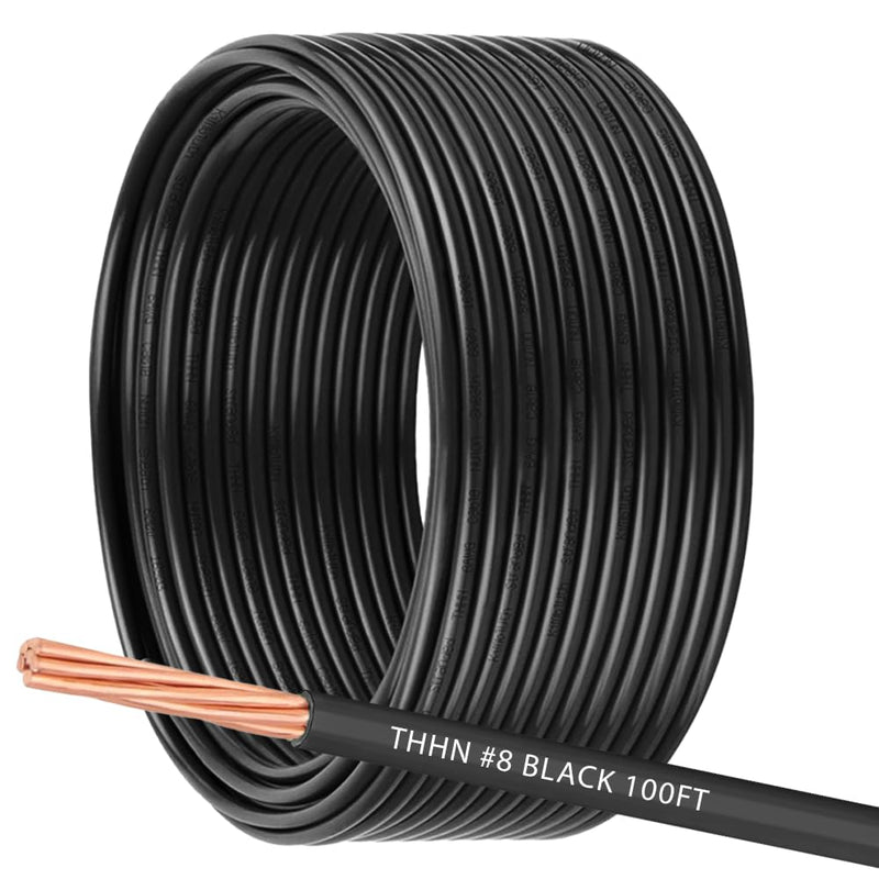 6 AWG THHN Wire 6 Gauge Stranded Copper Wire Rated up to 600V THWN-2 Building Wire 19-Stranded Nylon Jacket for Residential, CNC, Ground, Industrial (100FT Green)