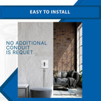 8/3 Metal Clad MC Cable 25ft - 50ft Coil, Metal Clad Type 8 AWG 3 - Cable with Ground Aluminium Armor Stranded Copper Conductor - for Indoor