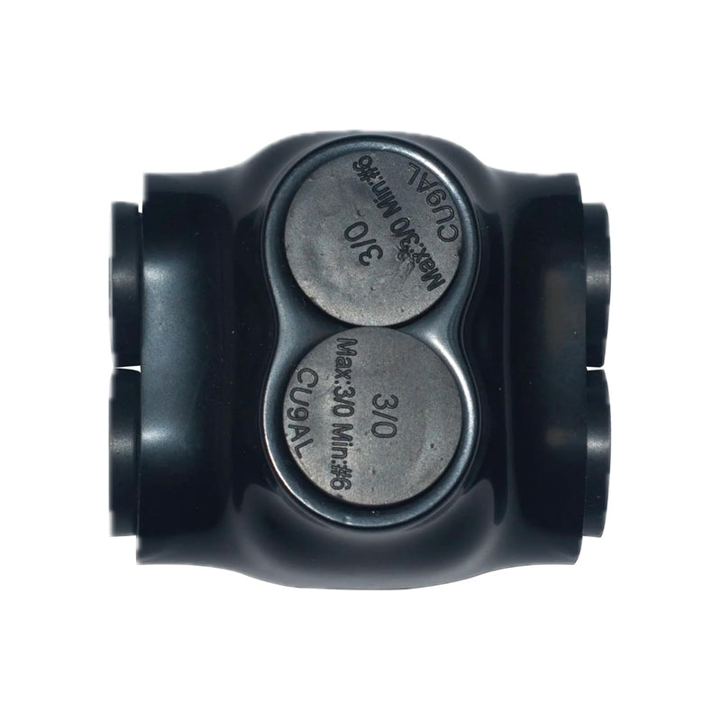 Insulated in-Line Connector 2 Ports Wire Connectors 2/0-6AWG Wide Polaris Connector 3/16" Aluminum and Copper Insulated Wire Split Bolt Connector Pre-Filled with Oxide Inhibiting Compound