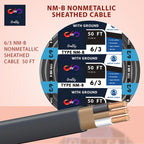 6/3 NM-B Residential Indoor Wire - Non-Metallic - Sheathed Cable Black