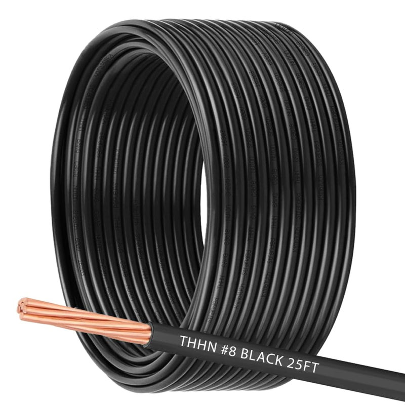 6 AWG THHN Wire 6 Gauge Stranded Copper Wire Rated up to 600V THWN-2 Building Wire 19-Stranded Nylon Jacket for Residential, CNC, Ground, Industrial (100FT Green)