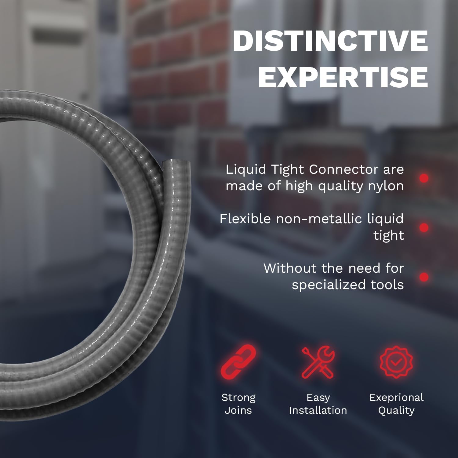 1/2" 100 Ft Liquid-Tight Conduit UL Certification - Flexible Non-Metallic Liquid Tight Electrical Flexible Conduit