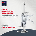 Labor Saving Handle 12" Lever Tool Lifts 2pcs, Wall Tile Locator, Multifunctional Lift Height Adjuster, Door Panel, Lifting Cabinet Jack, Lifts 6.69" Holds 330 lbs (Heavy Duty Steel Tool Box)