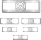 New Construction Mounting Plate with Symmetric Round Hole 3/4/6 inch for LED Recessed Light, Flat Steel Rough-in Bracket Fixture for LED Light, Can Light, Junction Box